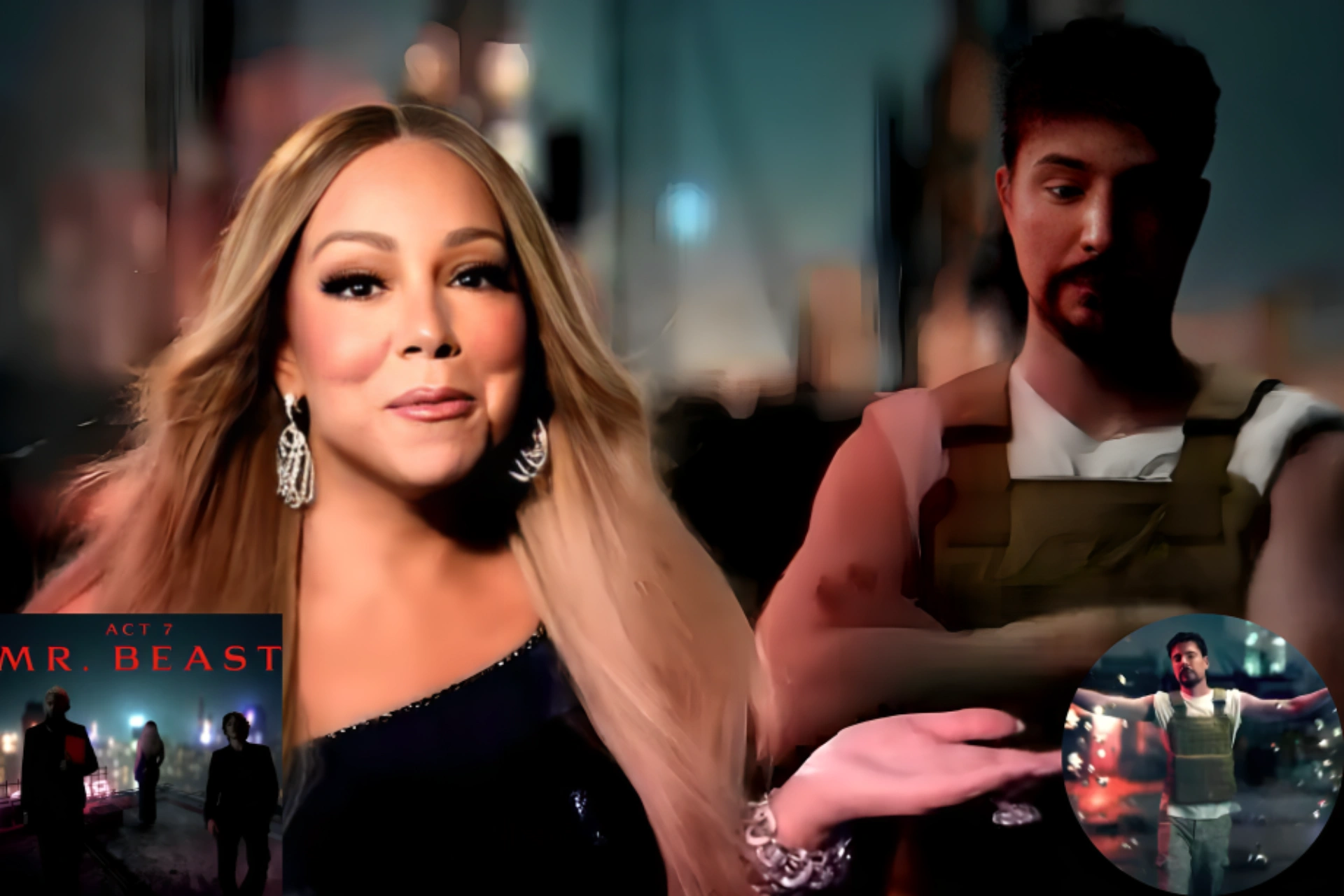 MrBeast is in a Mariah Carey music video