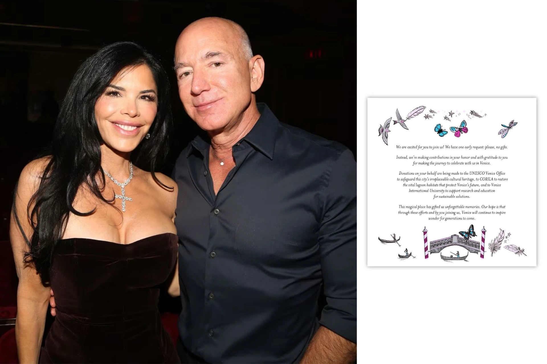 Jeff Bezos & Lauren Sanchez’s Venetian Wedding: Invite Unveiled, Charities, and Controversy