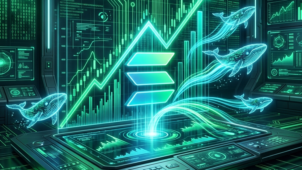Editorial feature image for article: "Crypto Market 2026 Bullish: Solana Whales Fuel New Optimism" under Tech category.