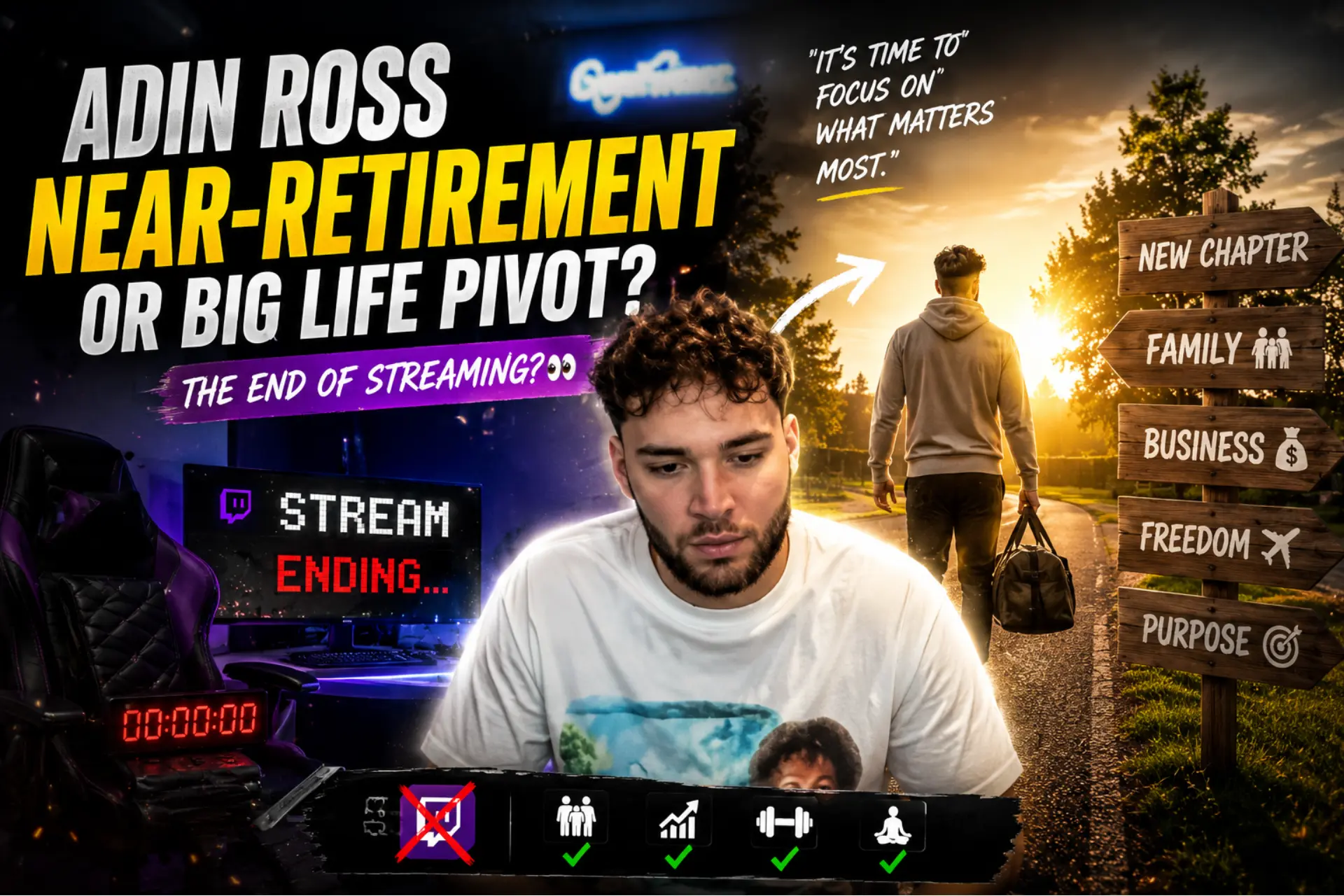 Adin Ross retirement pivot