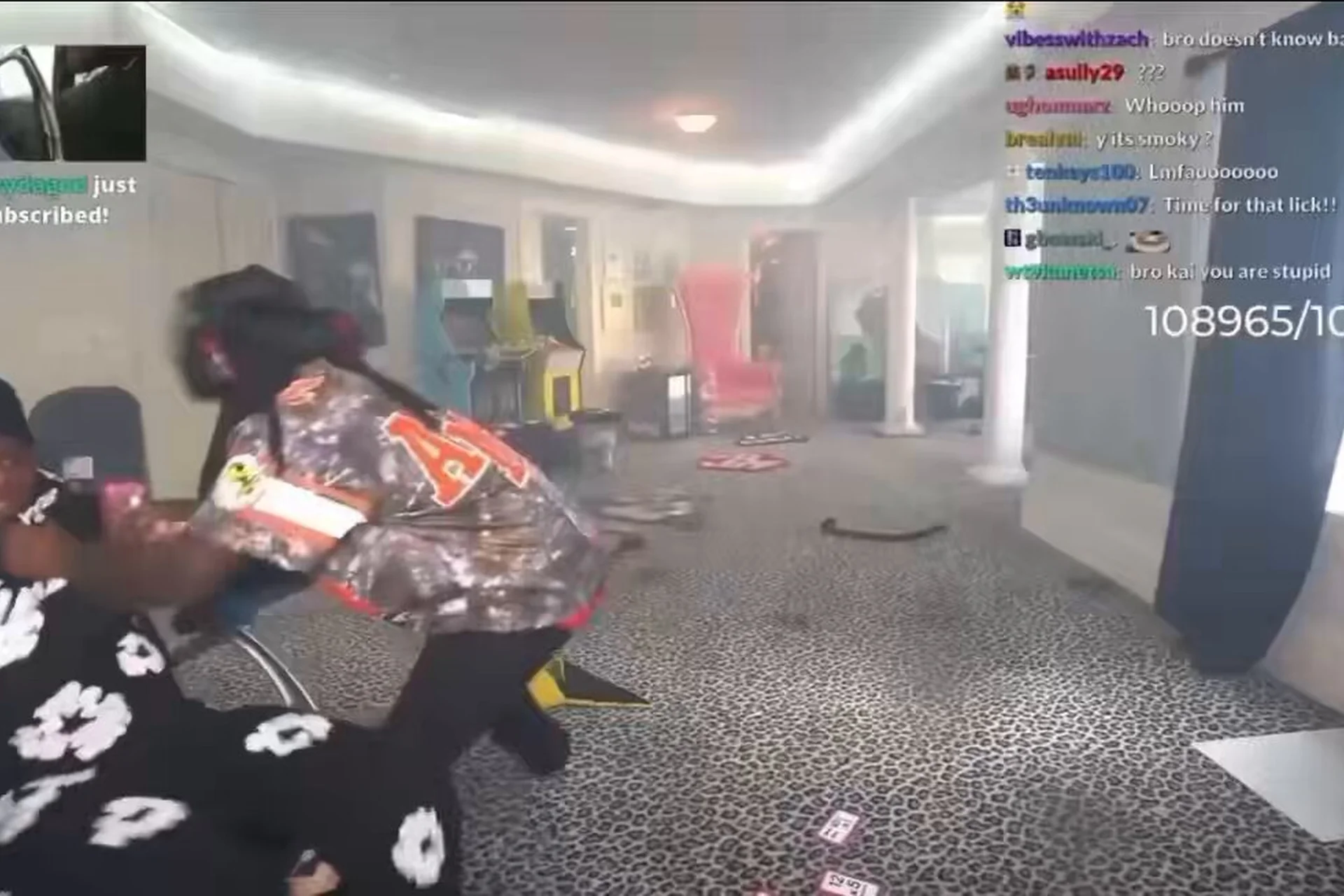 Kai Cenat Rakai Fight — Kai Cenat Physically Fights Rakai Live on Stream, Security Steps In to Separate Them