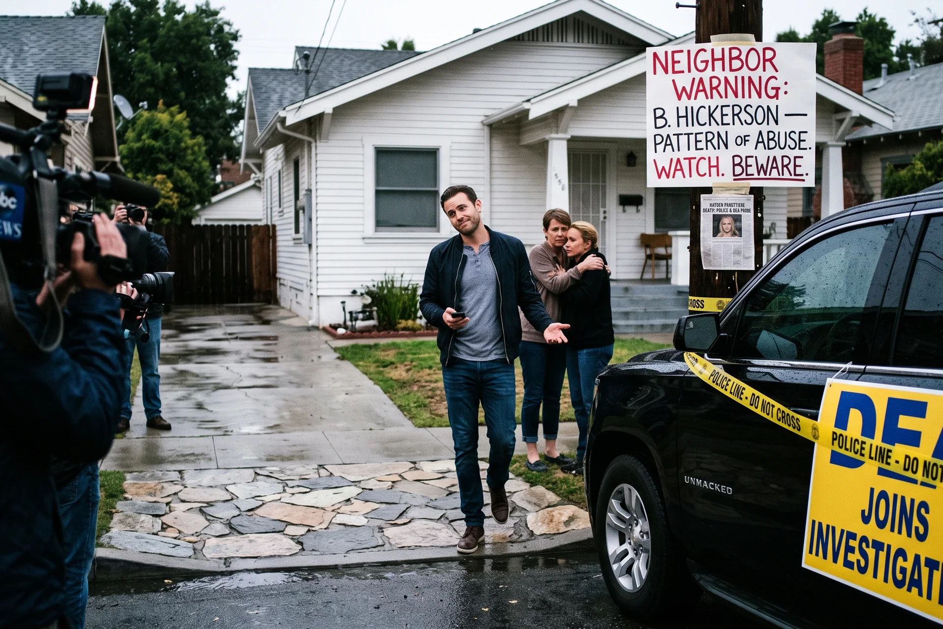DEA Joins Hayden Panettiere Death Investigation as Brian Hickerson Breaks Silence and HOA Warning Poster Resurfaces
