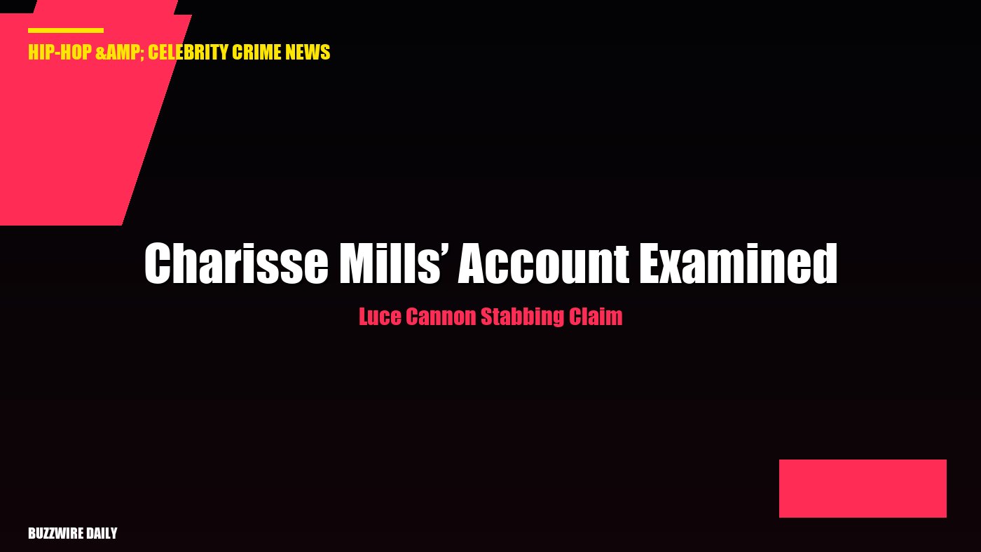 Luce Cannon Stabbing Claim: Charisse Mills’ Account Examined