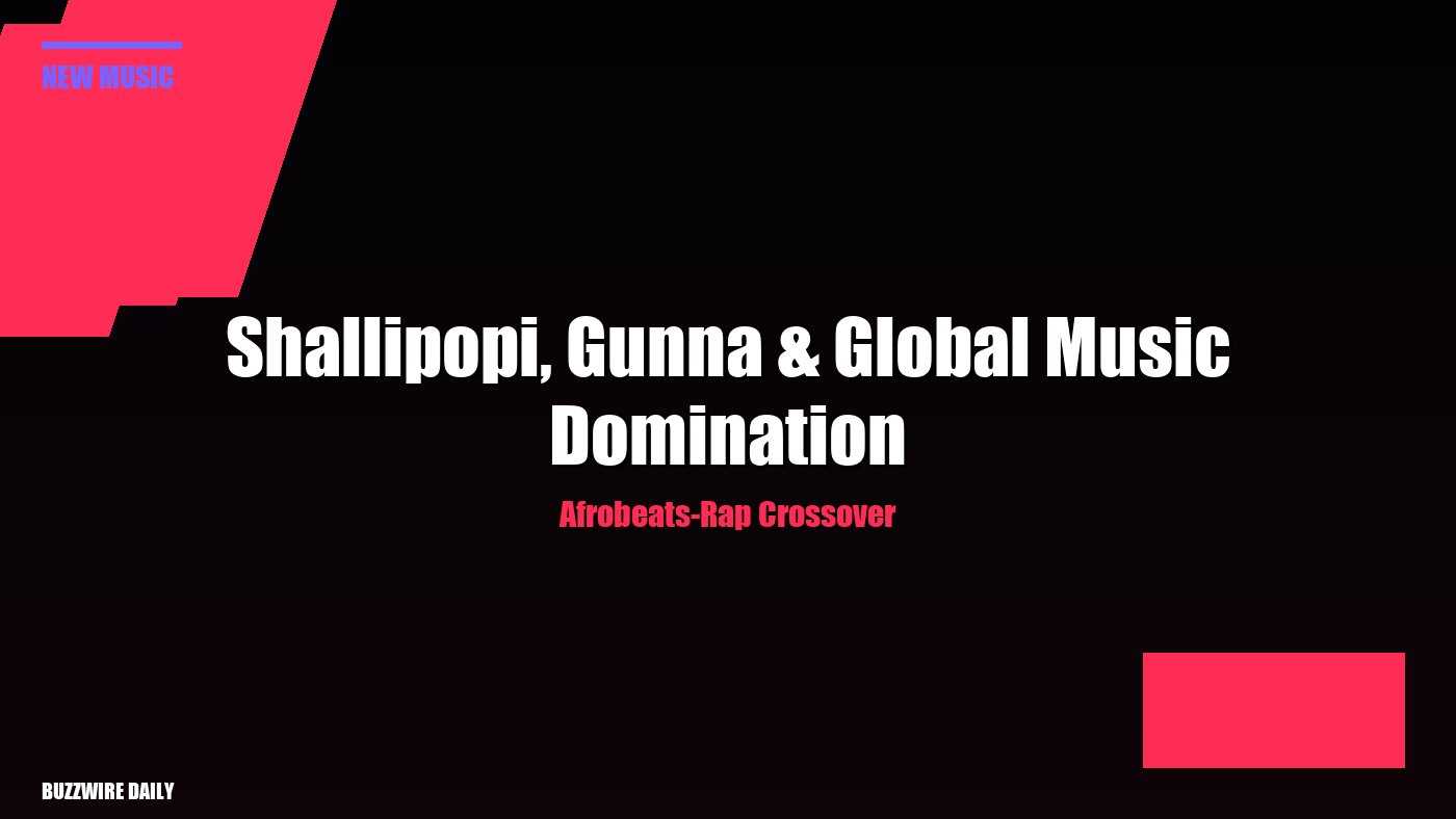 Afrobeats-Rap Crossover: Shallipopi, Gunna & Global Music Domination
