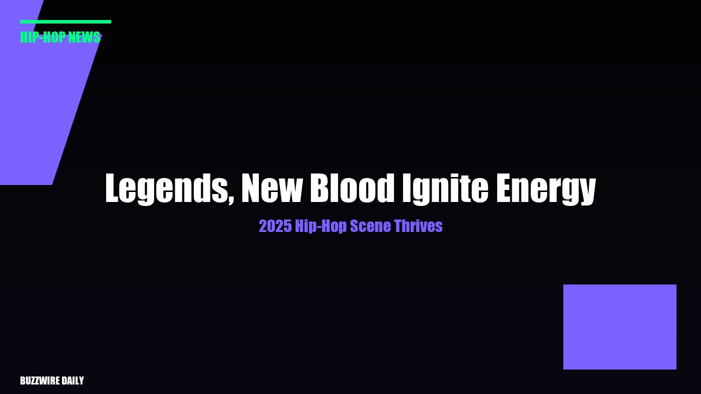 2025 Hip-Hop Scene Thrives: Legends, New Blood Ignite Energy