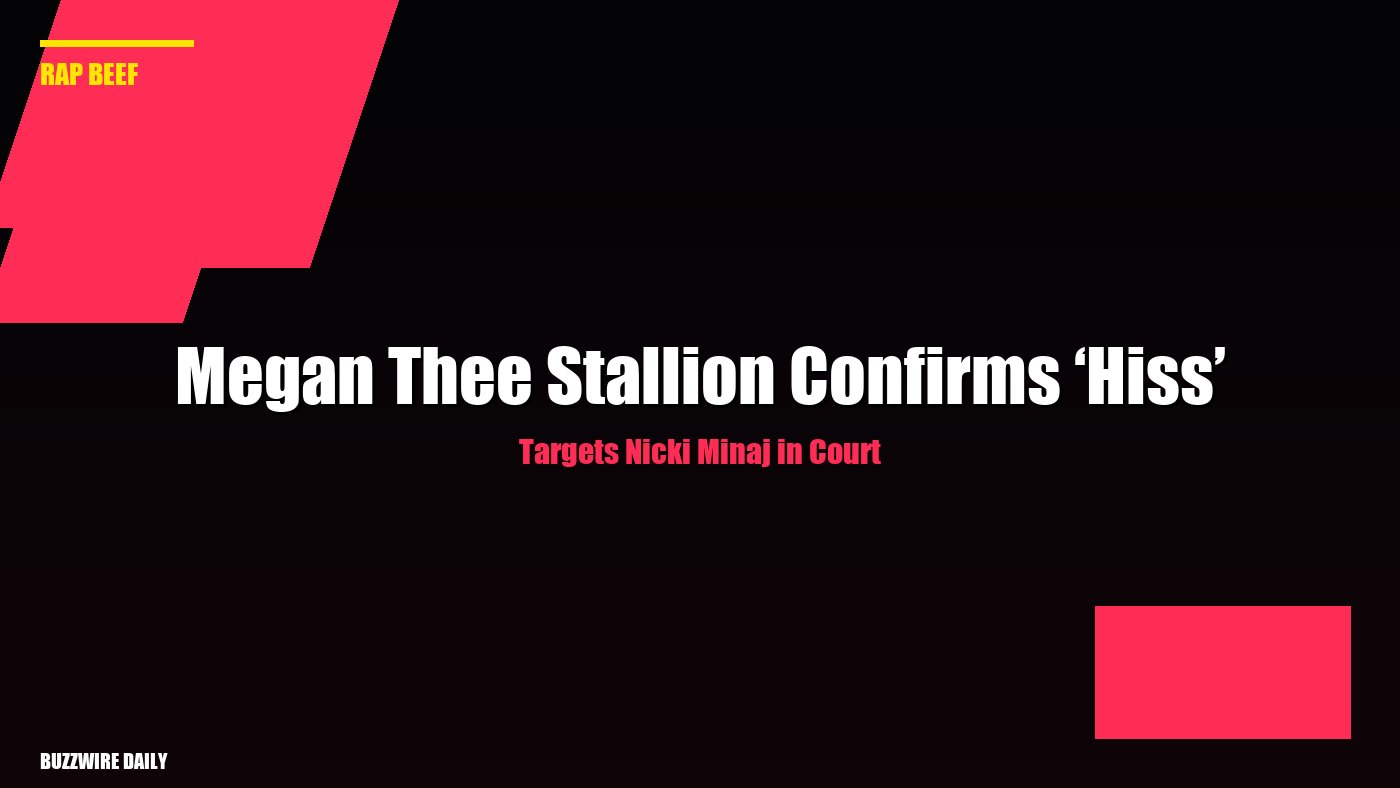 Megan Thee Stallion Confirms ‘Hiss’ Targets Nicki Minaj in Court