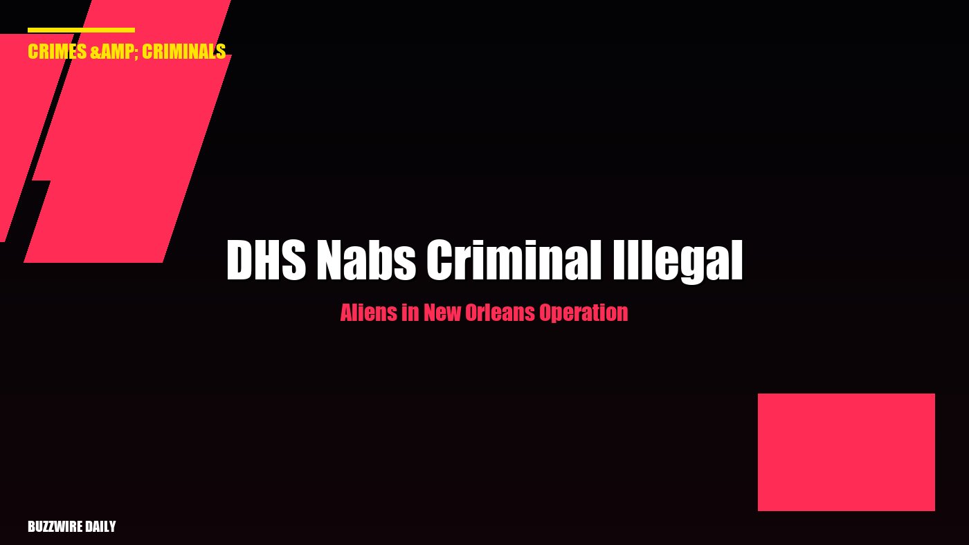 DHS Nabs Criminal Illegal Aliens in New Orleans Operation