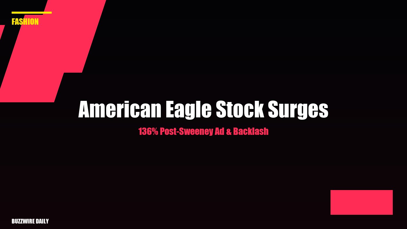 American Eagle Stock Surges 136% Post-Sweeney Ad & Backlash