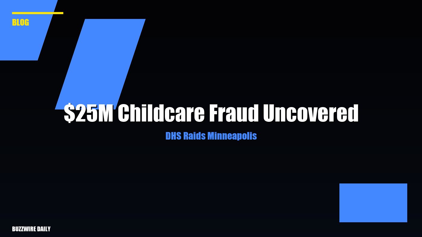DHS Raids Minneapolis: $25M Childcare Fraud Uncovered