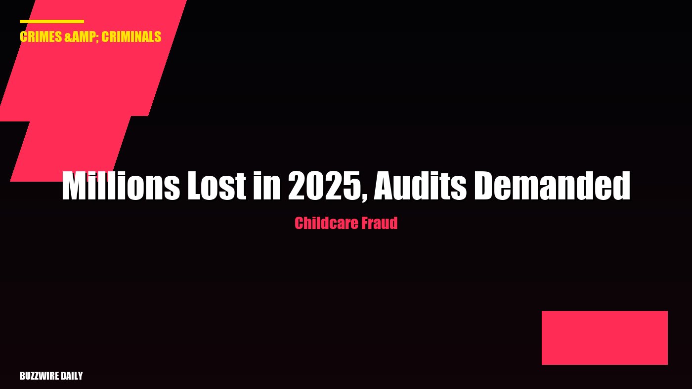 Childcare Fraud: Millions Lost in 2025, Audits Demanded