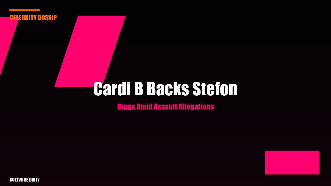 Cardi B Backs Stefon Diggs Amid Assault Allegations