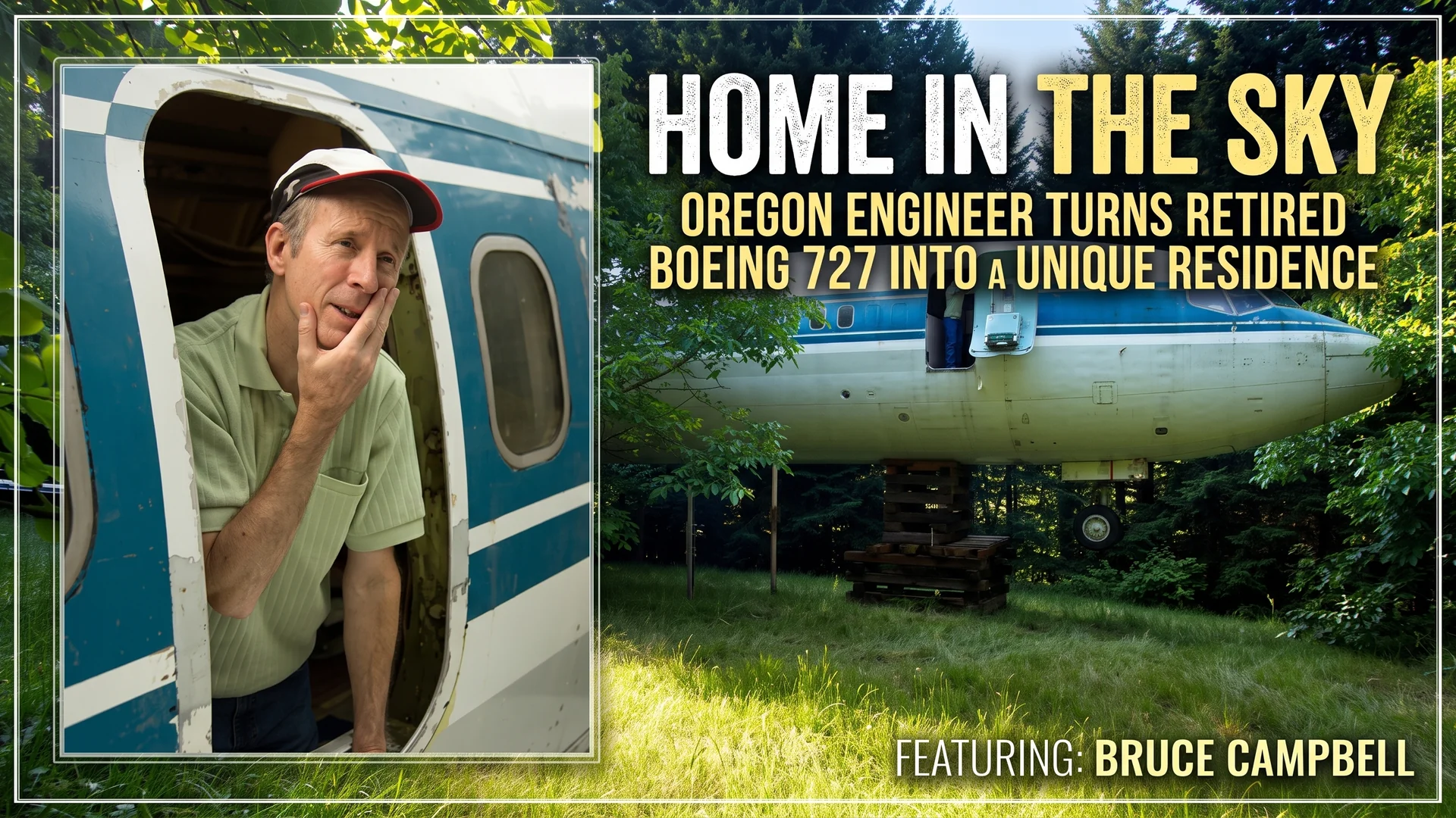 Oregon Engineer Turns $100K Retired Boeing 727 Into His Full Time Forest Home
